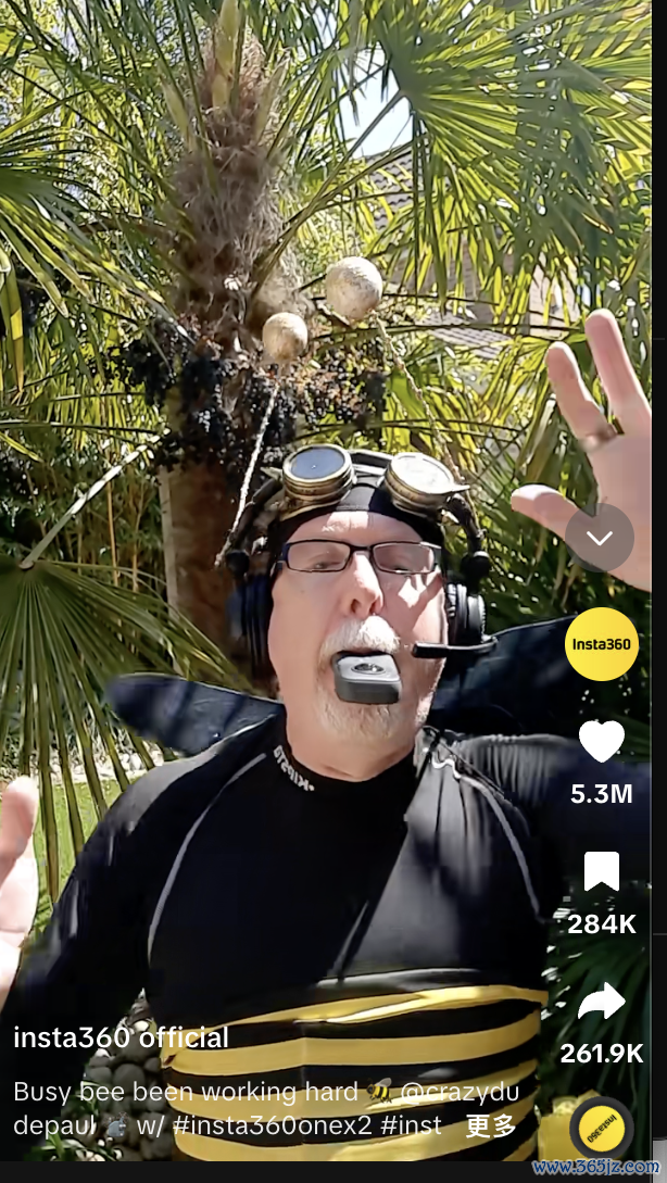 外交媒体上使用Instagram360全景相机和畅通相机拍摄的视频